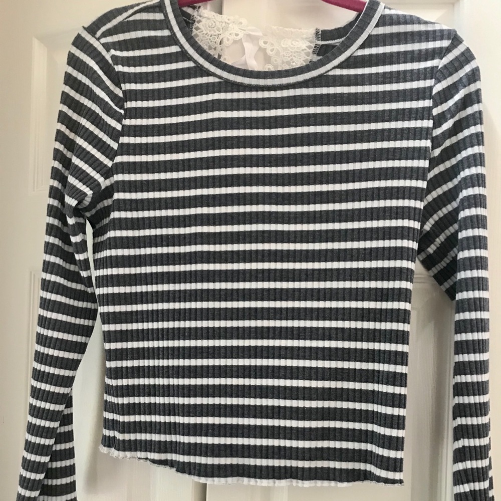 American rag top with lace back